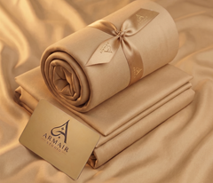 Unstitched Premium Boski Wash & Wear Suit for Men - Gold Shine Color | Armair Studio