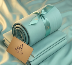 Unstitched Premium Boski Wash & Wear Suit for Men - Icy Teal Color | Armair Studio